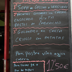 Menu del dia "La Entrelluxa"