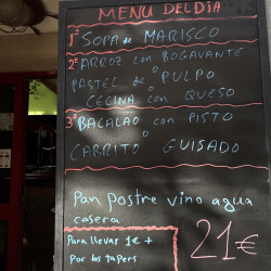 Menu Domingo "La Entrelluxa"