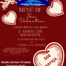 MENU San Valentin "La Entrelluxa""