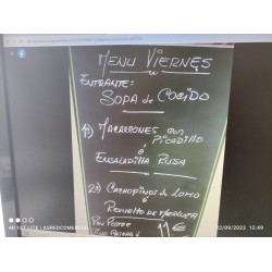 Menú del Día "Sidreria El Platu"