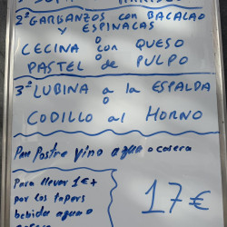 Menu Sabado "La Entrelluxa"