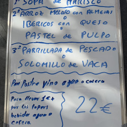 Menu Domingo "La Entrelluxa"