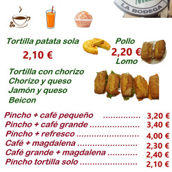 Desayunos en Bodega Mari