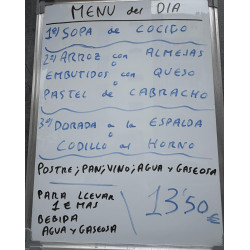 Menu del dia "La Entrelluxa"
