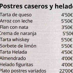 Carta Postres "La Entrelluxa"