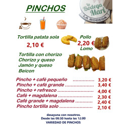 Desayunos en Bodega Mari