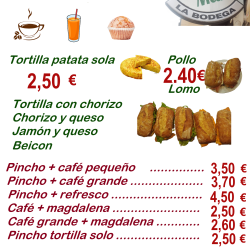 Desayunos en Bodega Mari