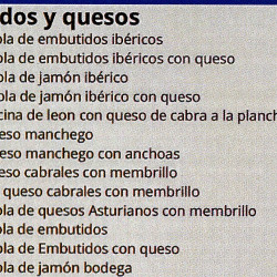 Carta Embutidos "La Entrelluxa"